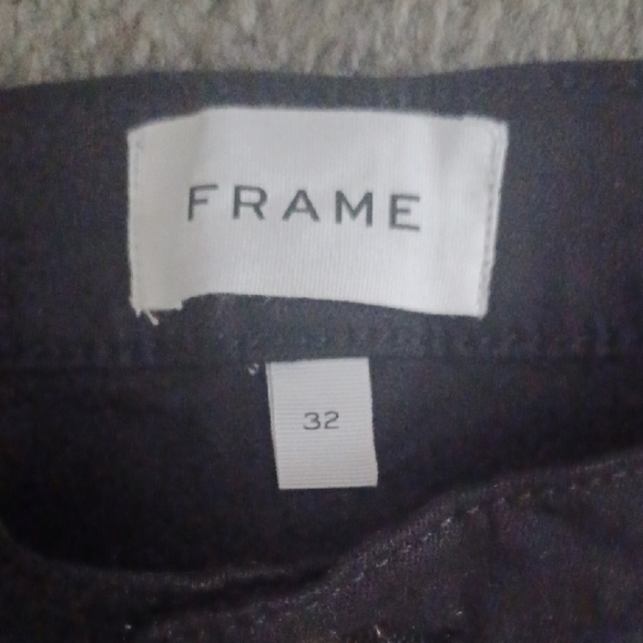 Frame Denim Classic Black Jeans, Le High Flare, 32 - Picture 2 of 8